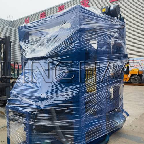 QT4-26 brick machine production line ready for shipment to Timor-Leste